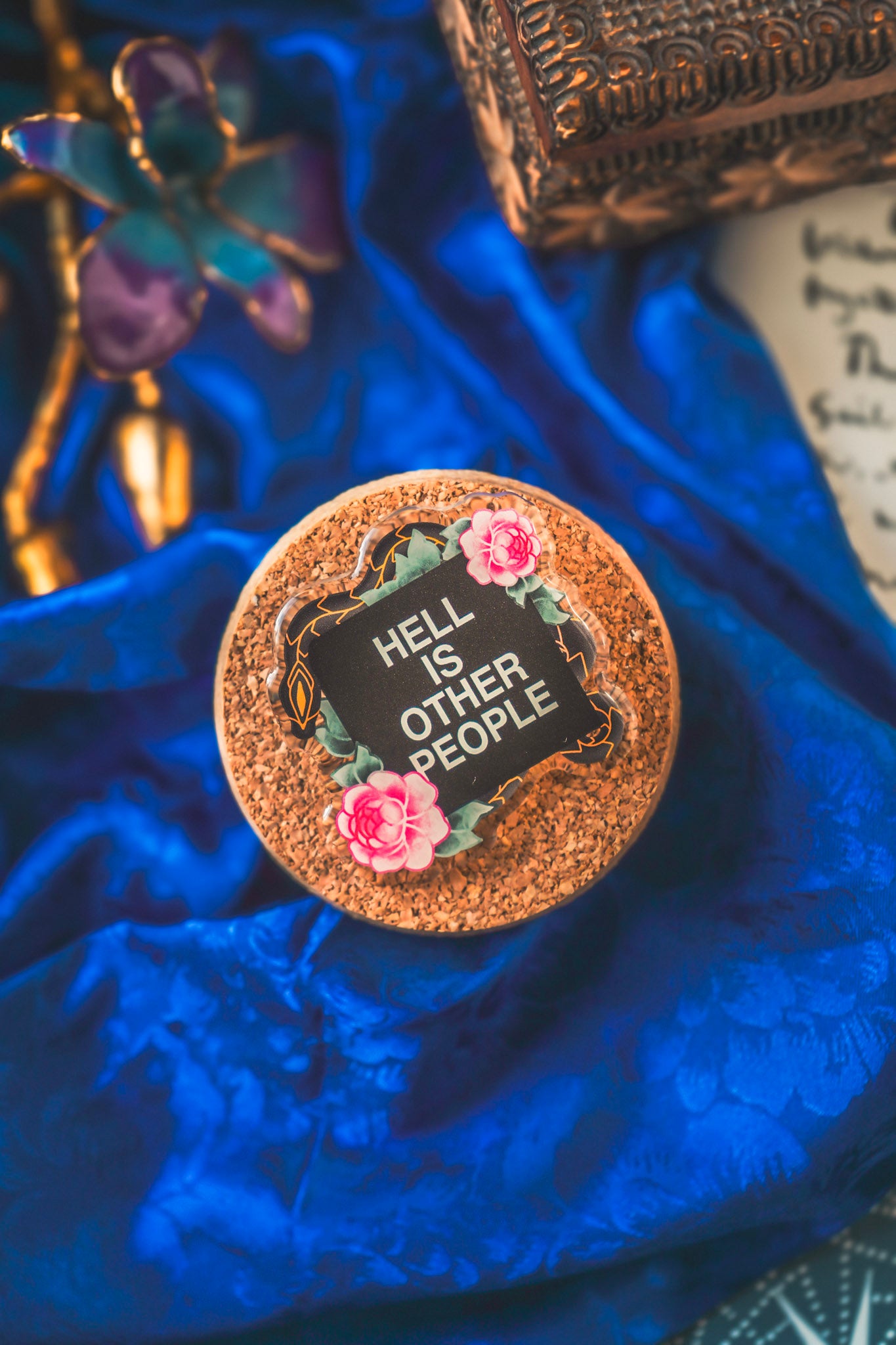 Hell Is Other People Acrylic Pin