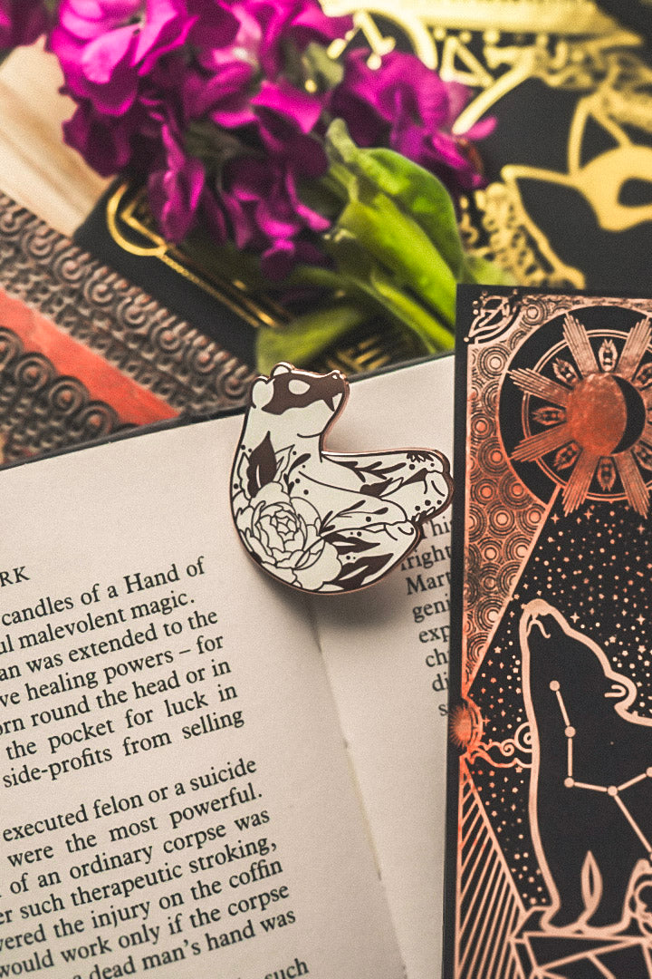 White Bear Enamel Pin