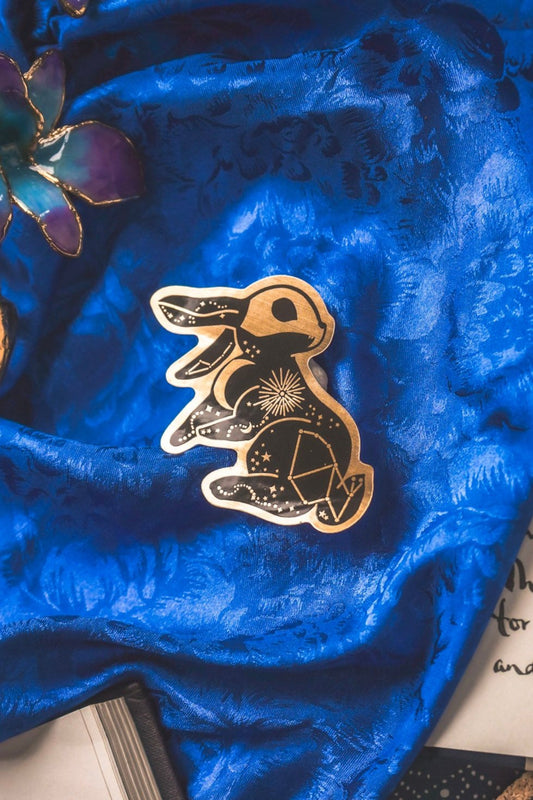 Celestial Rabbit Gold Sticker