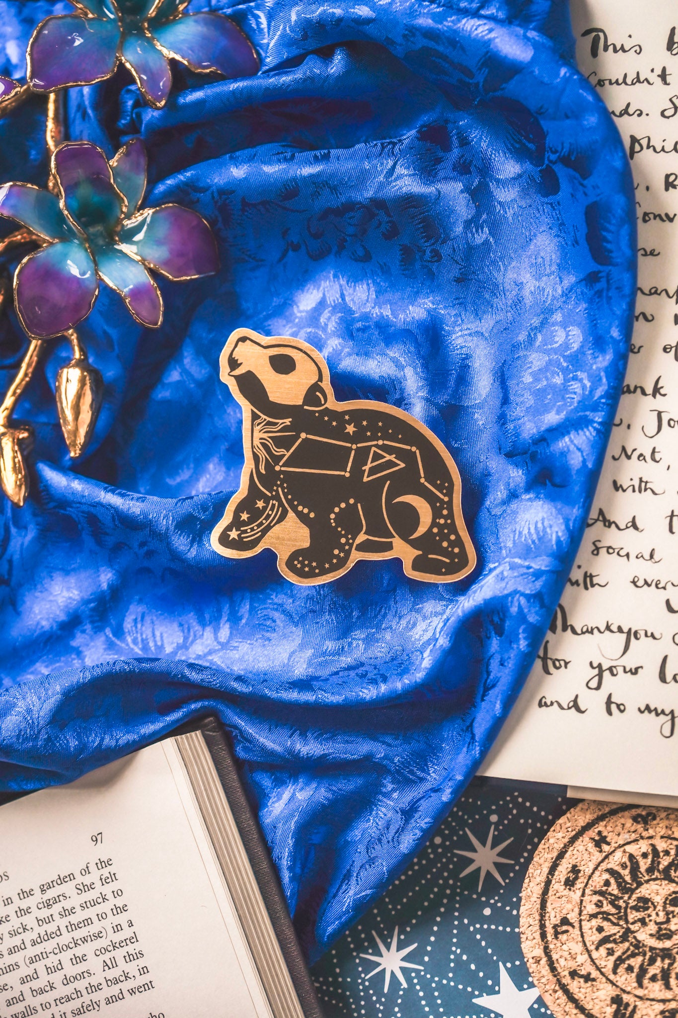 Celestial Bear Gold Sticker