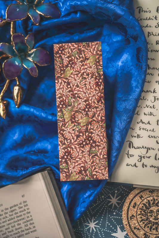 Topaz stone with Chrysanthemum - Scorpio Birthstone Bookmark