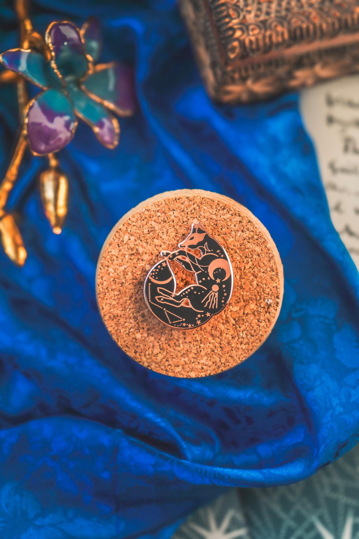 Celestial Fox Enamel Pin