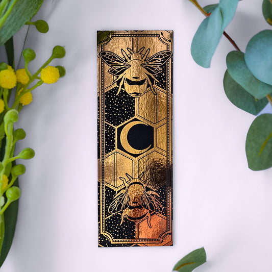 Celestial Bees Gold - Bookmark