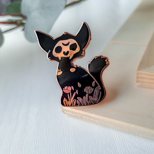Witchy Black Cat - Enamel Pin