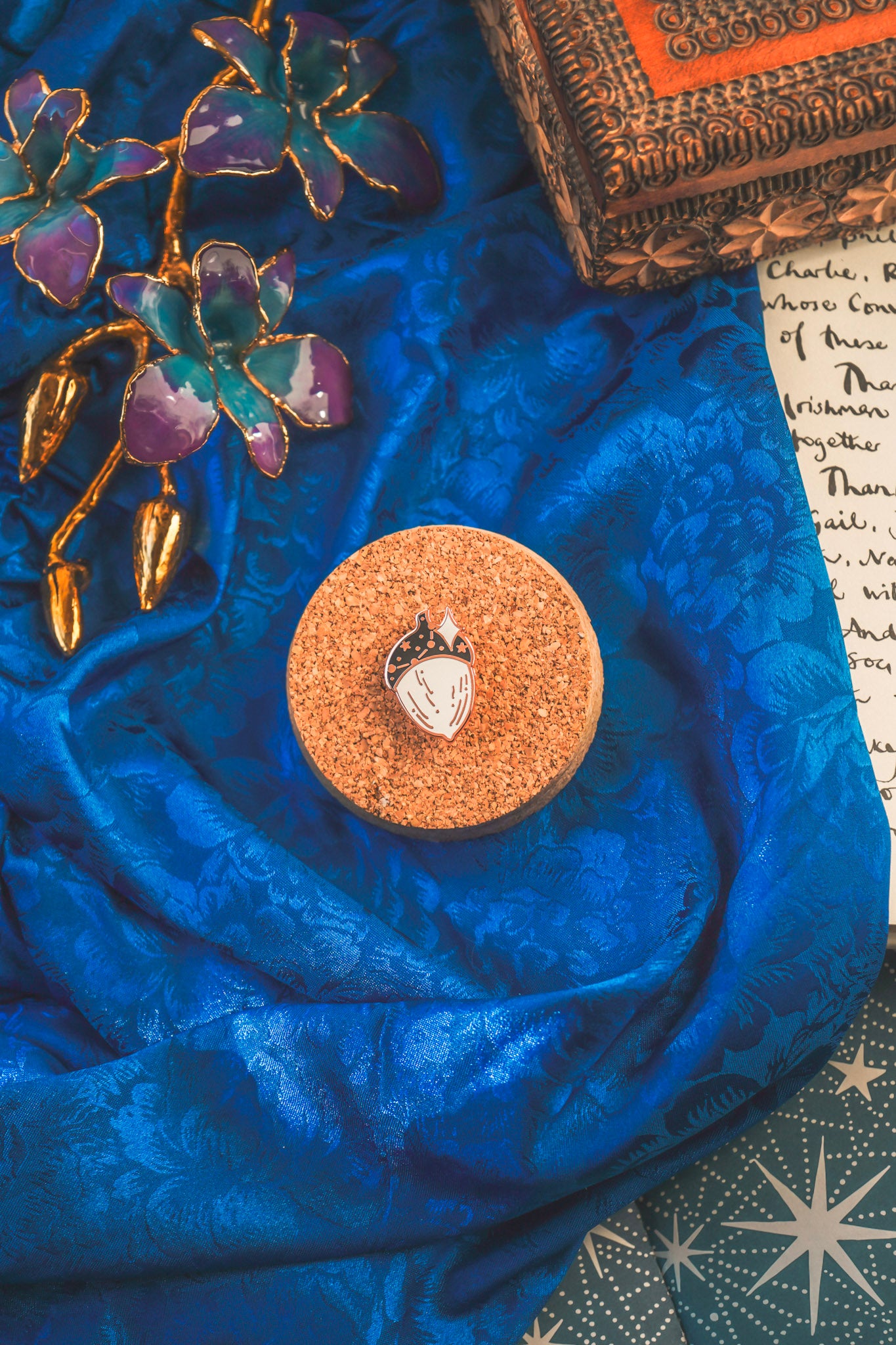 Celestial Acorn Mini Pin