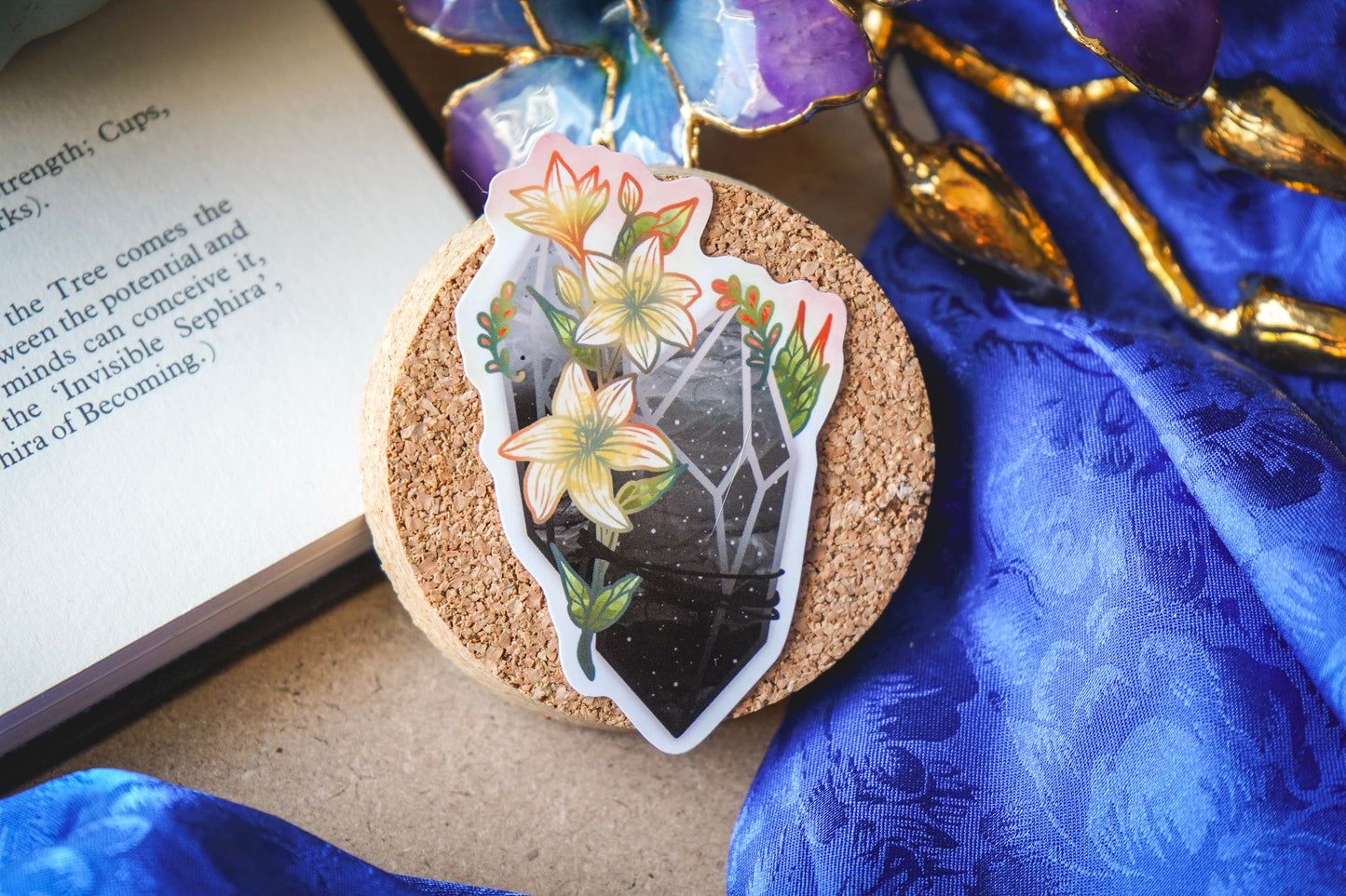 Black Crystal Sticker