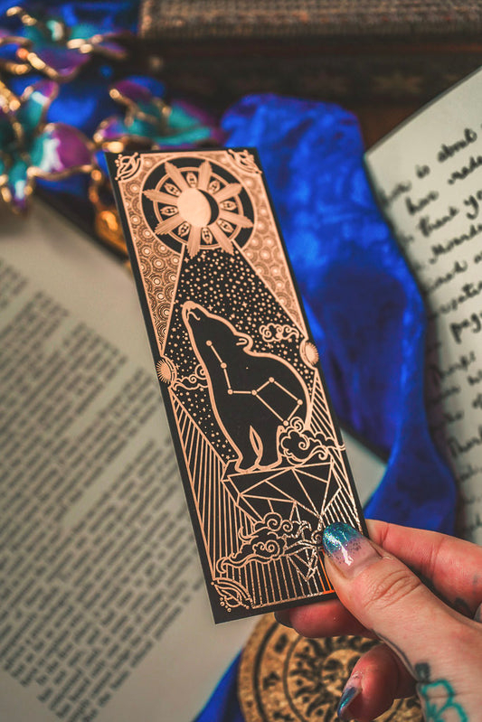 Celestial Bear Gold Bookmark