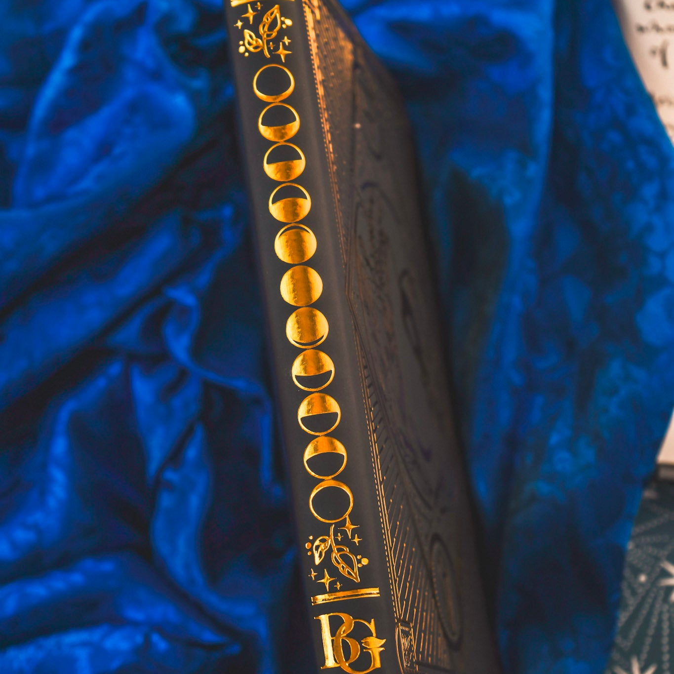 A5 Gold Foil Celestial Cat Skull Journal