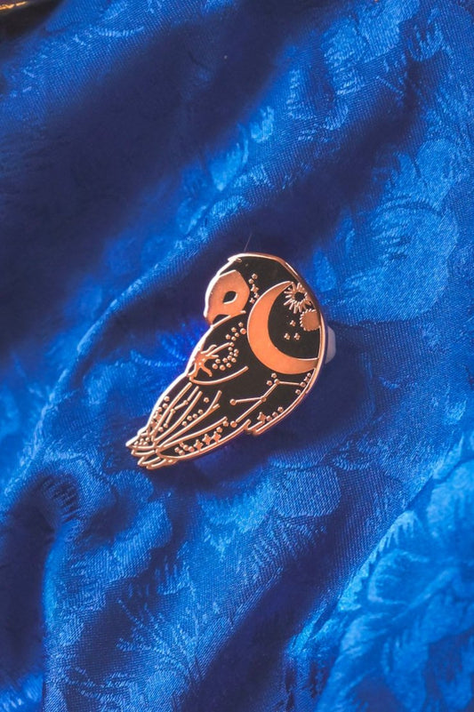 Celestial Owl Pin