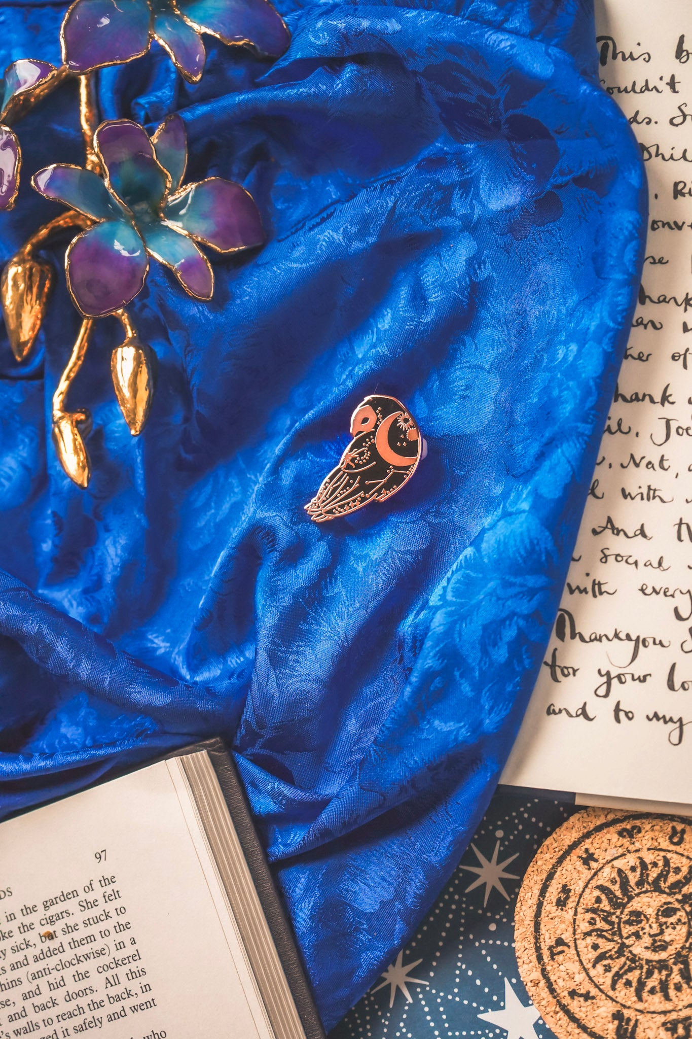 Celestial Owl Pin