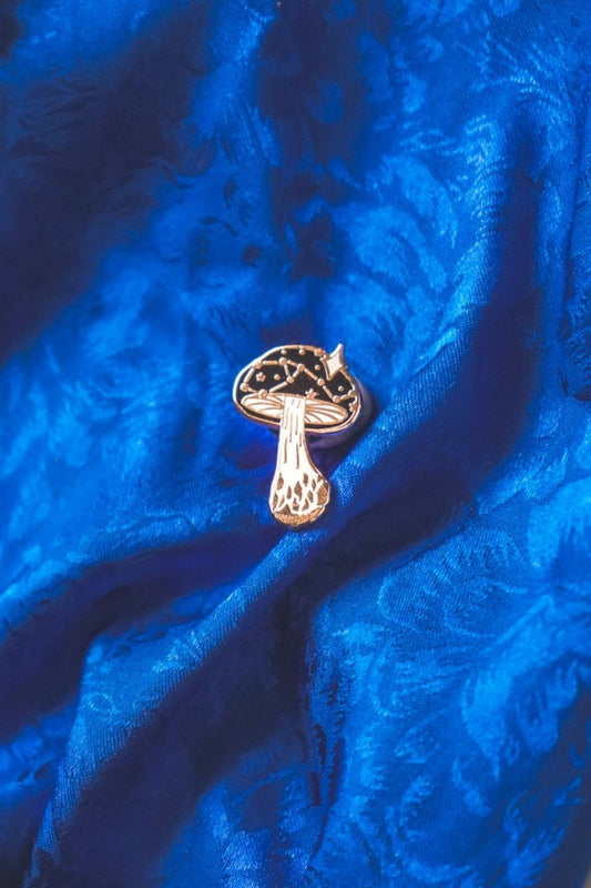 Celestial Mushroom Mini Pin