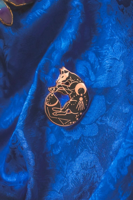 Celestial Fox Enamel Pin
