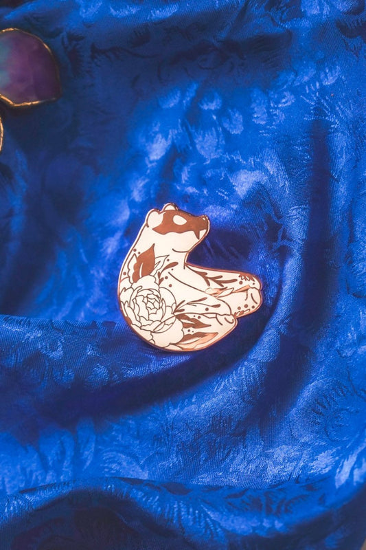 White Bear Enamel Pin