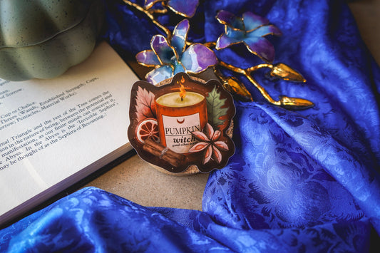 Pumpkin Witch Sticker