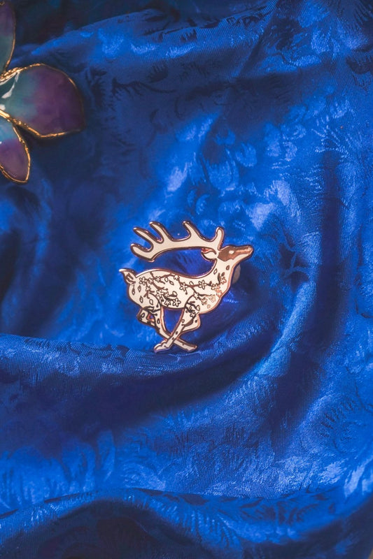 White Deer Pin