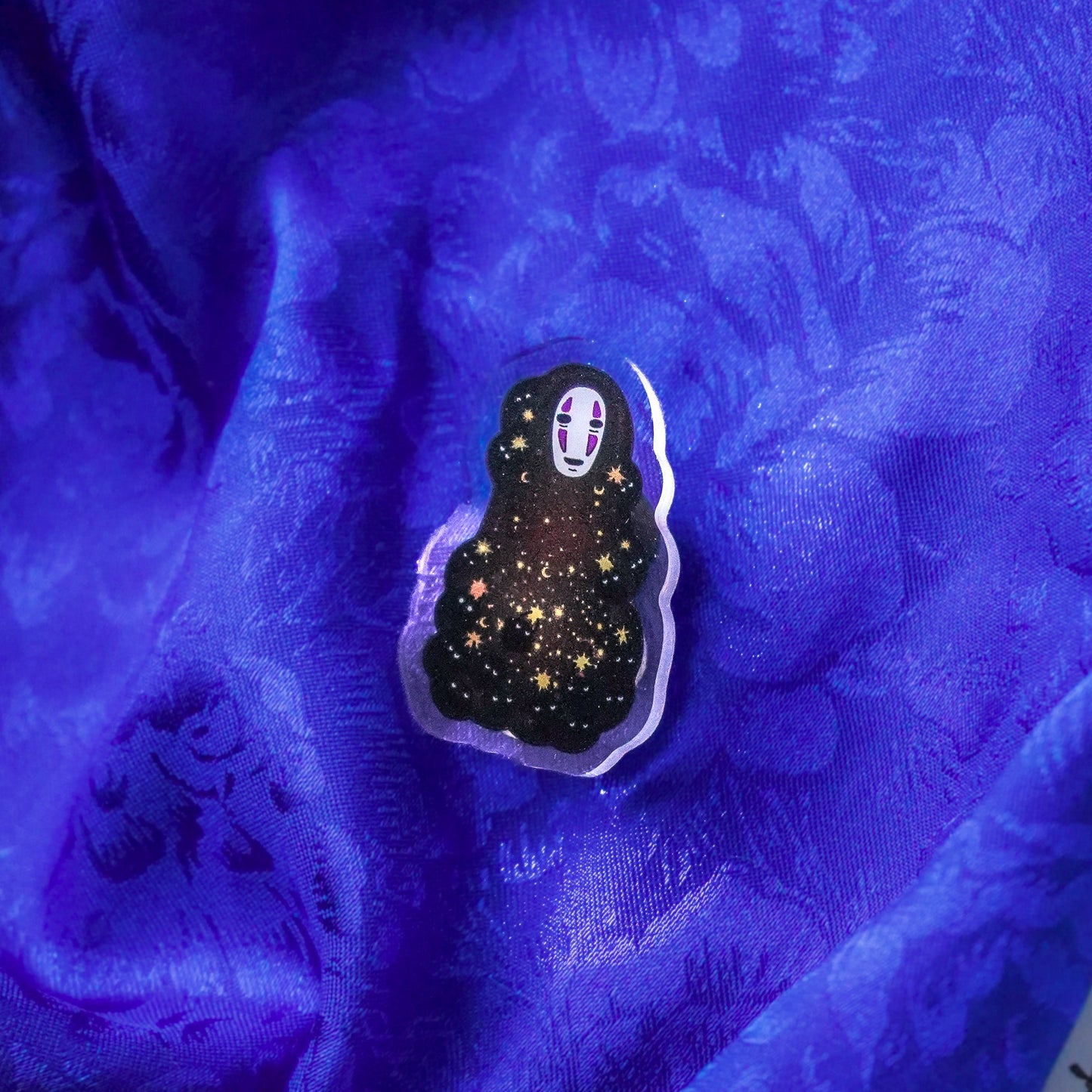 No Face - Mini Acrylic Pin bonesandgardens