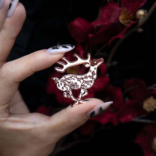 White Deer - Enamel Pin