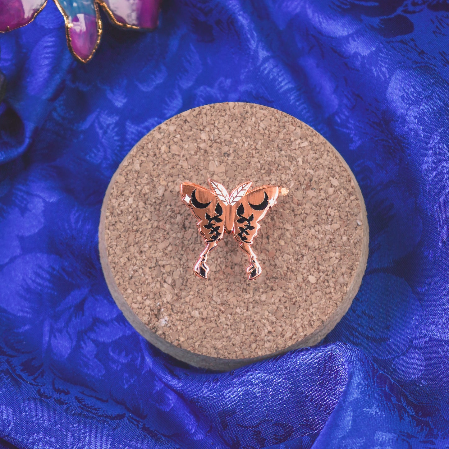 Celestial Moth - Mini Enamel Pin