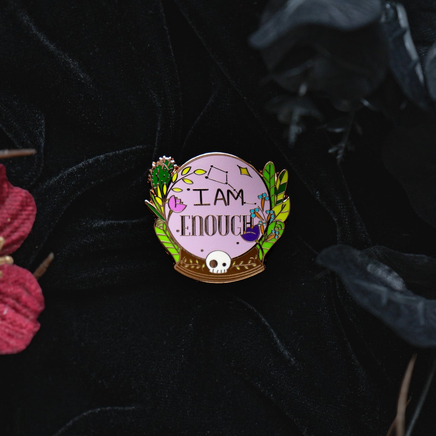 I Am Enough - Enamel Pin bonesandgardens