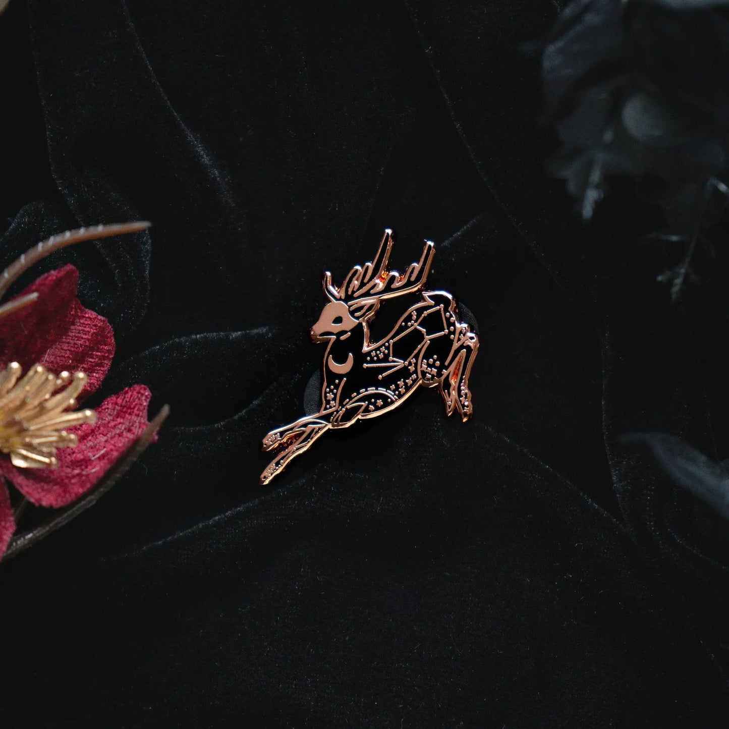 Celestial Deer - Enamel Pin bonesandgardens