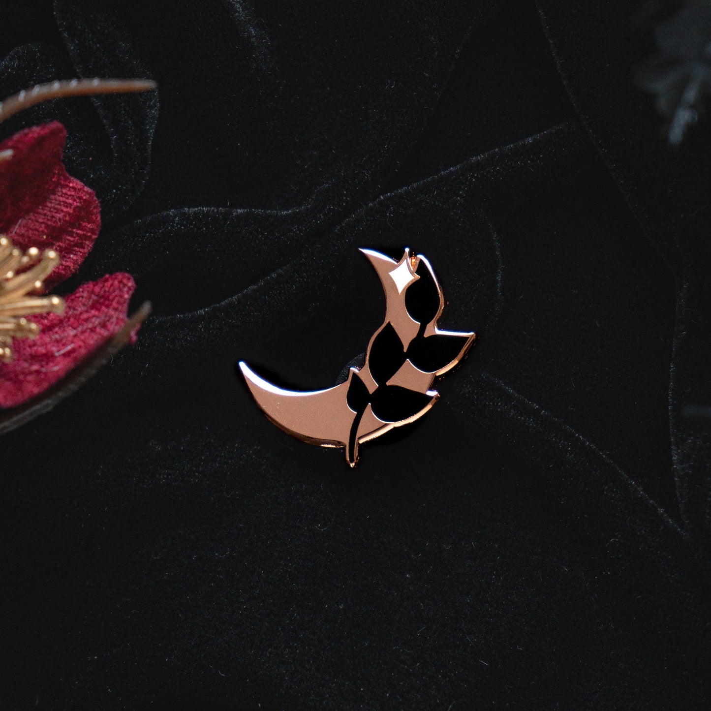 Moon - Mini Enamel Pin bonesandgardens