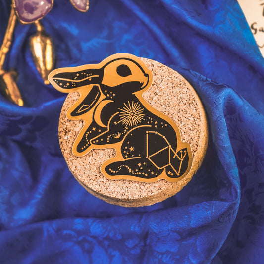 Celestial Rabbit Gold Sticker