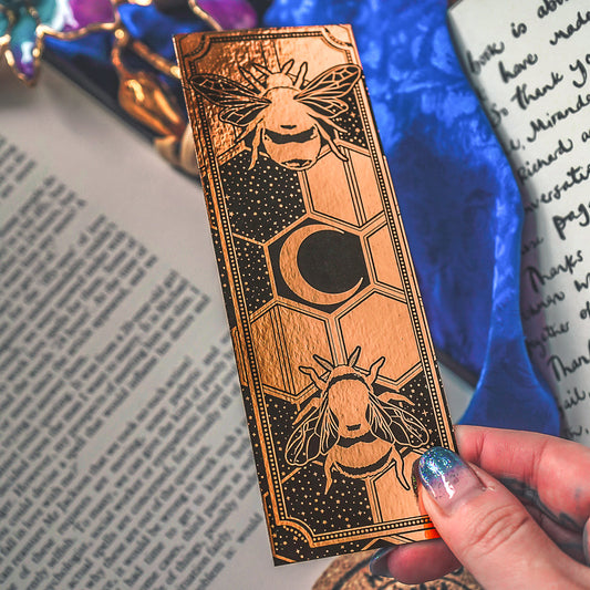 Celestial Bees Gold - Bookmark