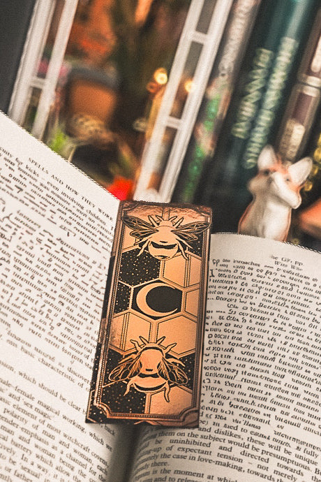 Celestial Bees Gold Bookmark