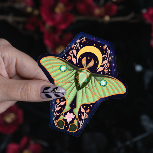 Luna Moth Sticker
