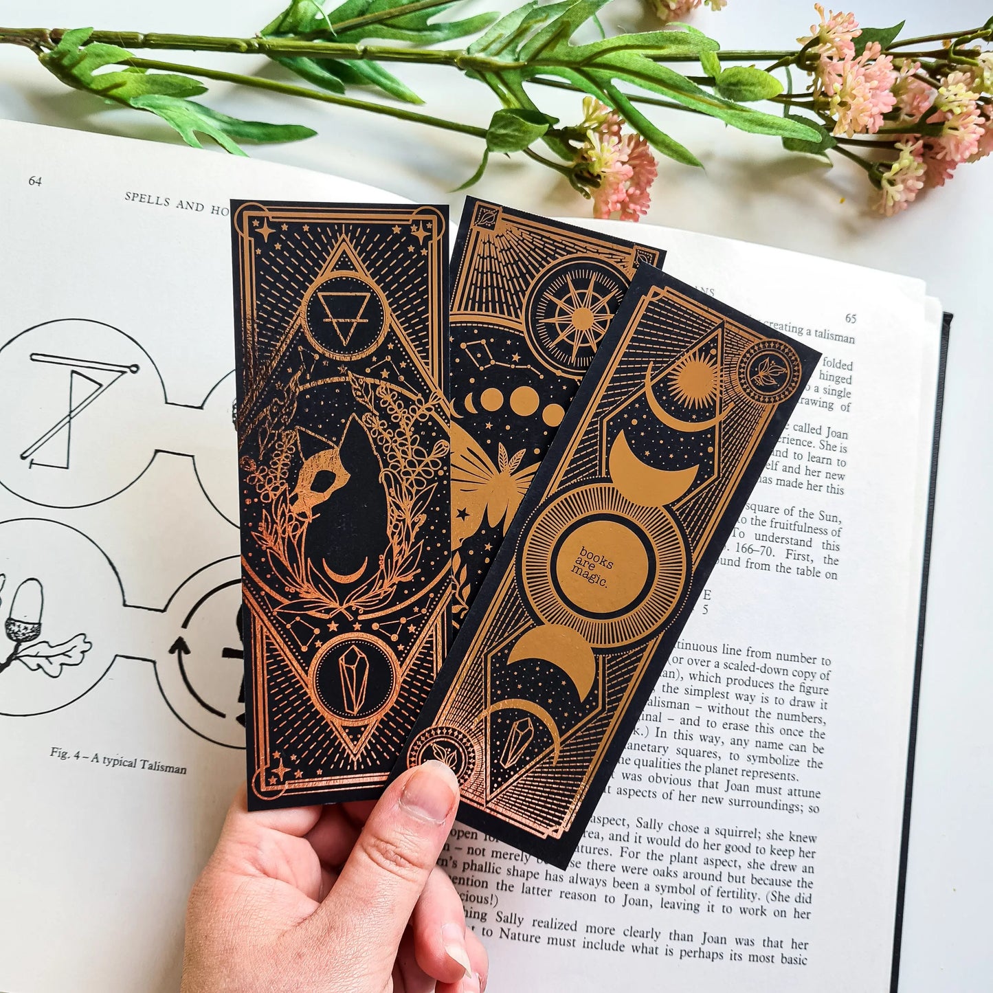 Set of Celestial Bookmarks bonesandgardens