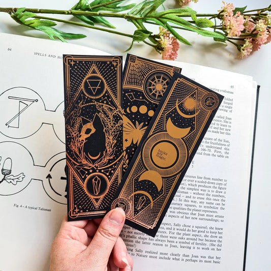 Set of Celestial Bookmarks bonesandgardens