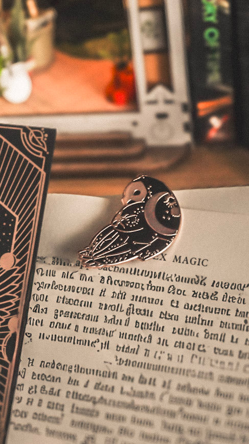 Celestial Owl Pin