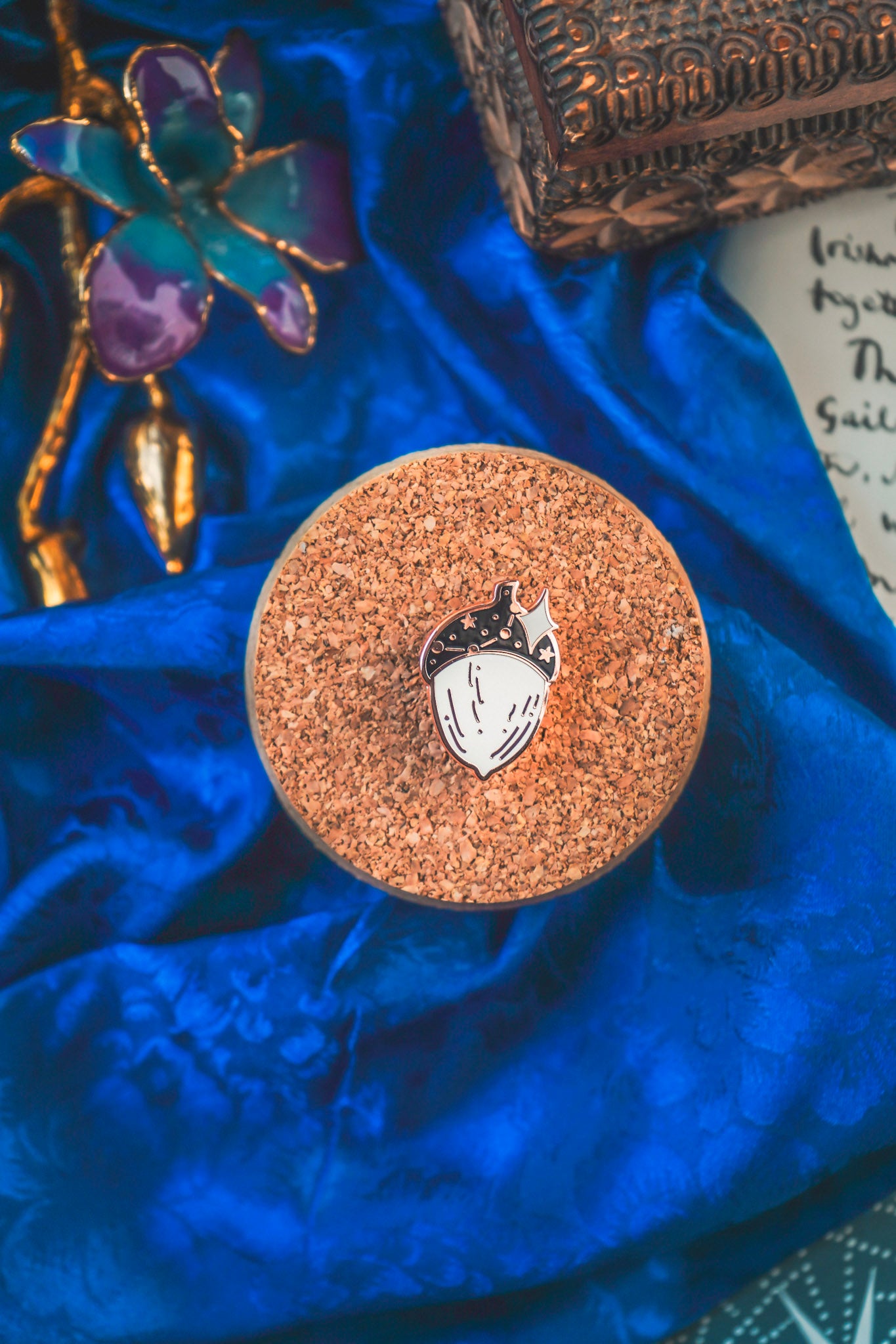 Celestial Acorn Mini Pin