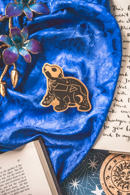 Celestial Bear Gold Sticker