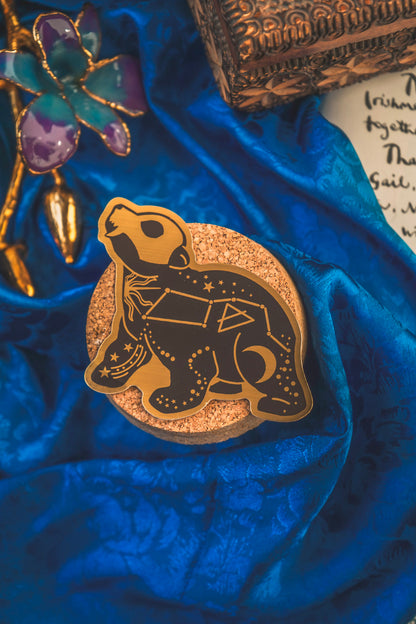 Celestial Bear Gold Sticker