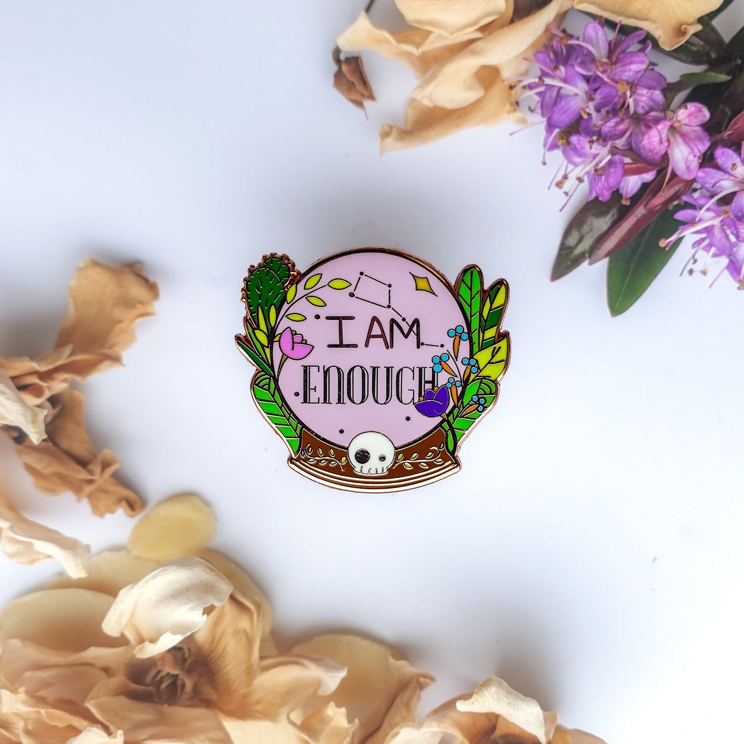 I Am Enough - Enamel Pin bonesandgardens