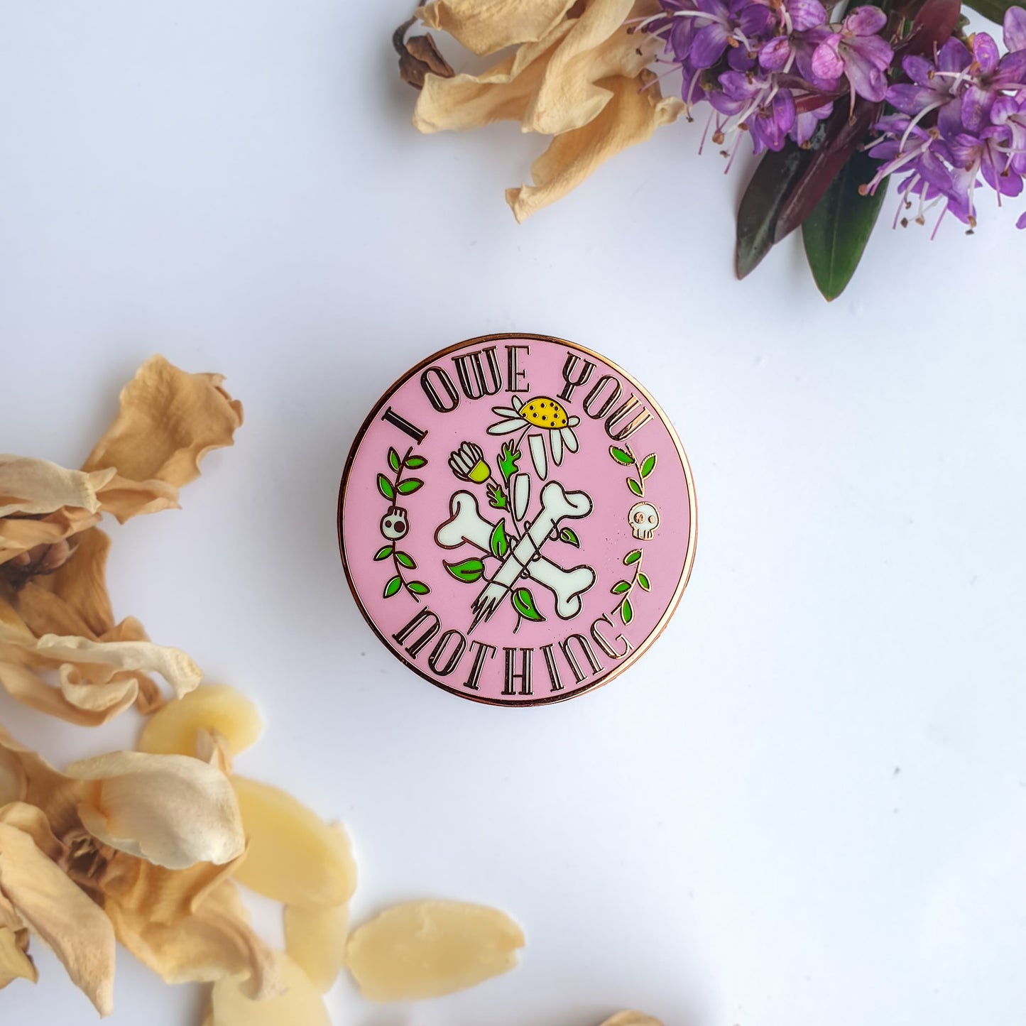 I Owe You Nothing - Enamel Pin
