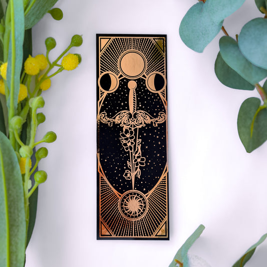 Celestial Dagger - Rose Gold Bookmark