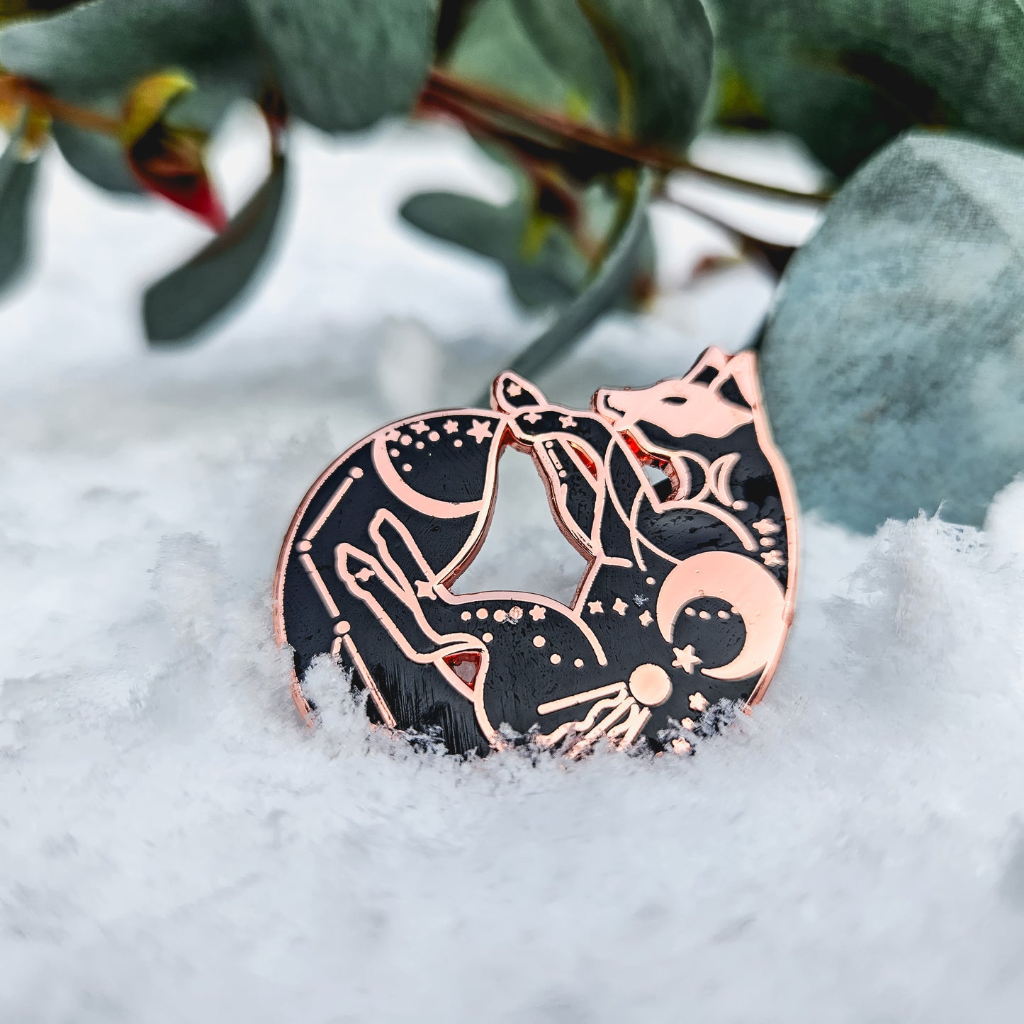 Celestial Fox - Enamel Pin