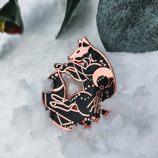 Celestial Fox - Enamel Pin