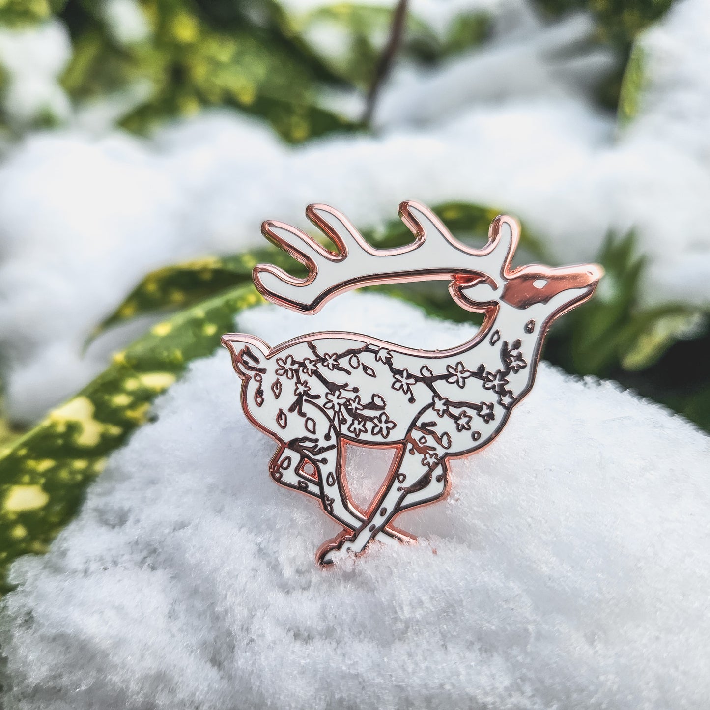 White Deer - Enamel Pin