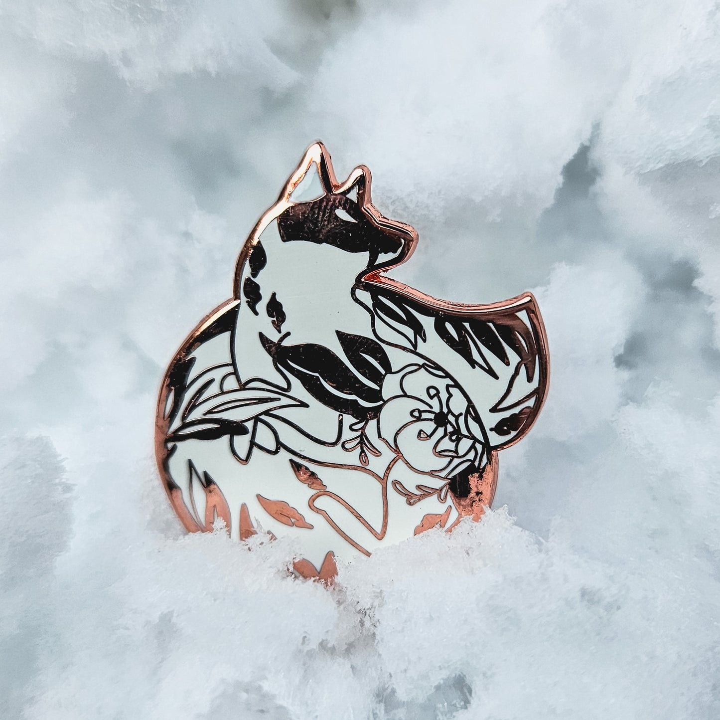 White Fox - Enamel Pin