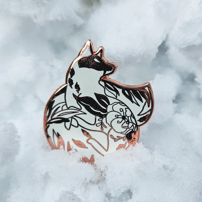 White Fox - Enamel Pin