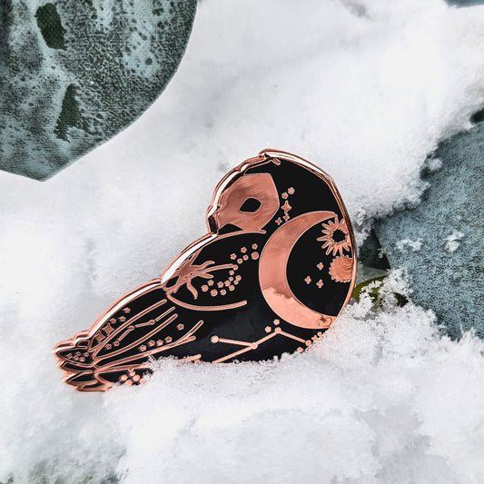 Celestial Owl - Enamel Pin