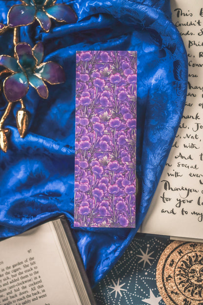 Agate with Geranium - Gemini Birthstone Bookmark