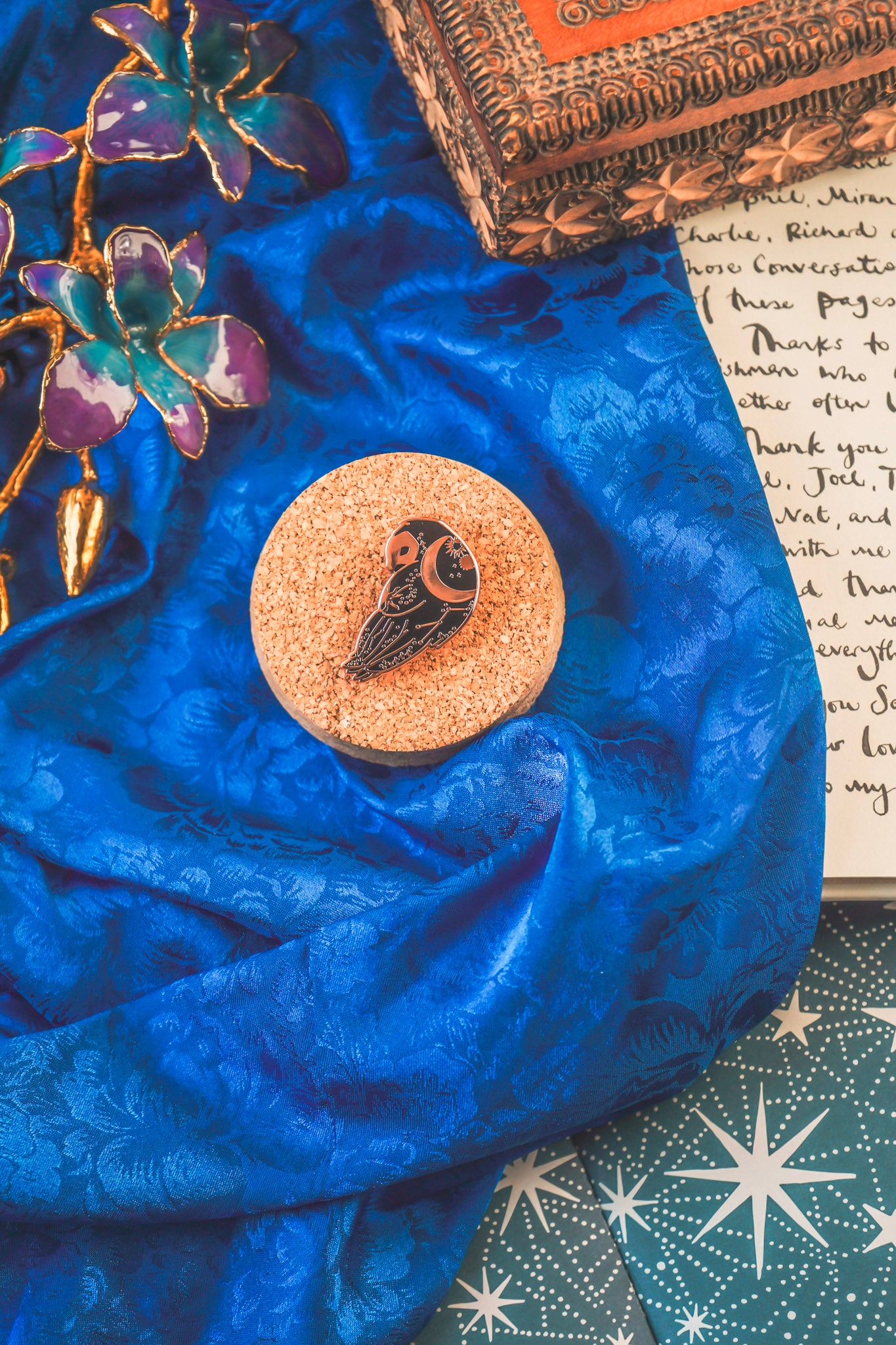 Celestial Owl Pin