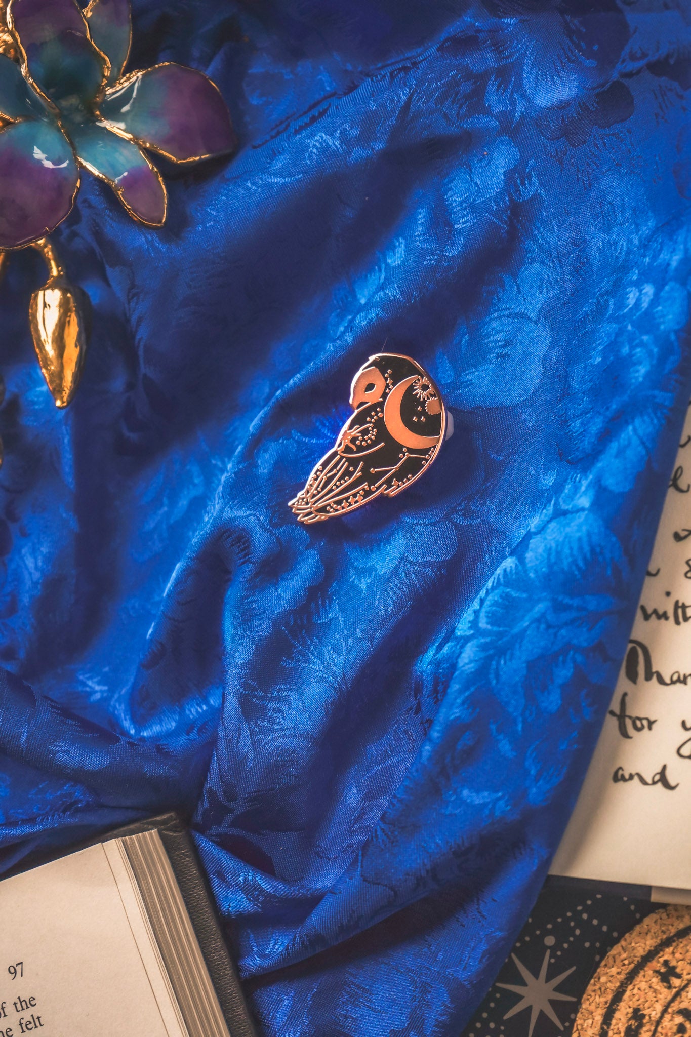 Celestial Owl Pin