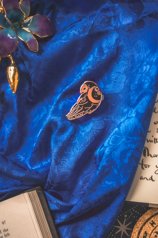Celestial Owl Pin