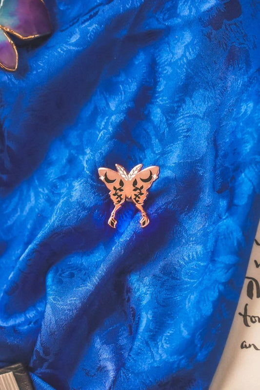 Celestial Moth Mini Pin