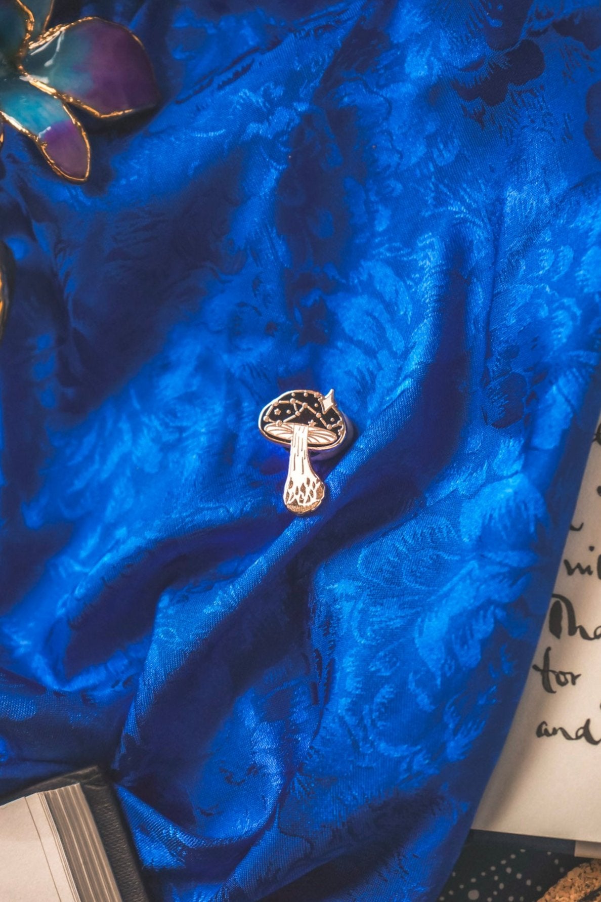 Celestial Mushroom Mini Pin